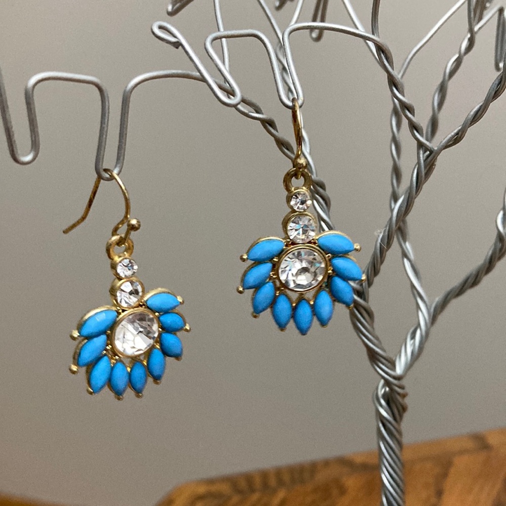 Turquoise, Silver, & Gold Earring’s